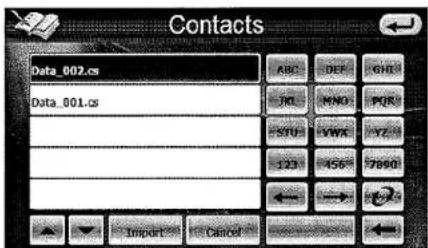 Contacts Data_002.cs Data_001.cs ABC DEF GHI JN MNO PQR STU FWC YZ 123 456 7890 ← → 2 Import Cancel