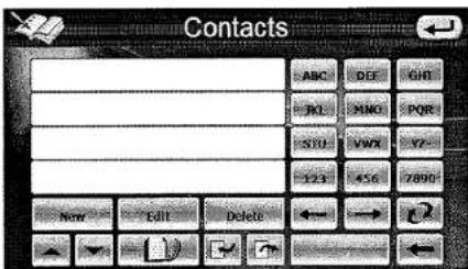 Contacts ABC DEF GH JKI MIO PQR STU VXY X23 456 7890 New Edit Delete ← → ↗