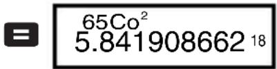 65Co² 5.841908662¹⁸