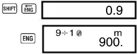 SHIFT ↔ ENG 0.9 ENG 9÷1 Ø m 900.