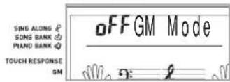 CASIO LK-56 - GM MODE (GM-MODUS) (Vorgabe: Off) - 1