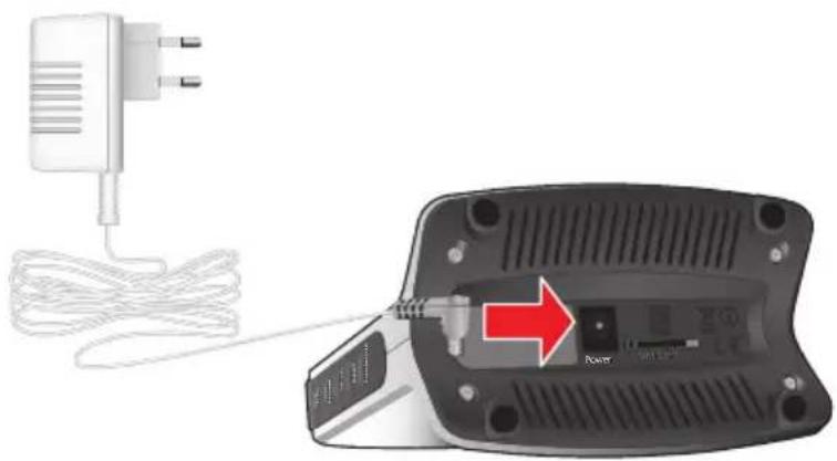 AVM Fritz!Box 6810 LTE - An die Stromversorgung anschließen - 1