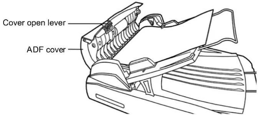 Cover open lever ADF cover