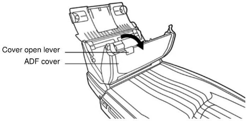 Cover open lever ADF cover