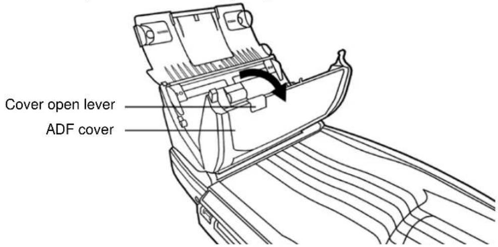 Cover open lever ADF cover
