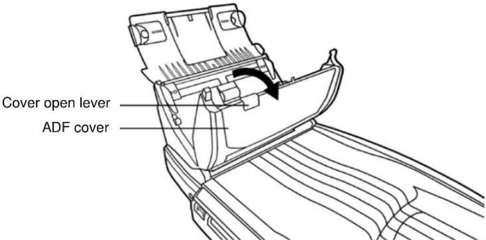Cover open lever ADF cover