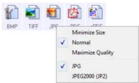 Minimize Size Normal Maximize Quality JPG JPEG2000 (JP2)