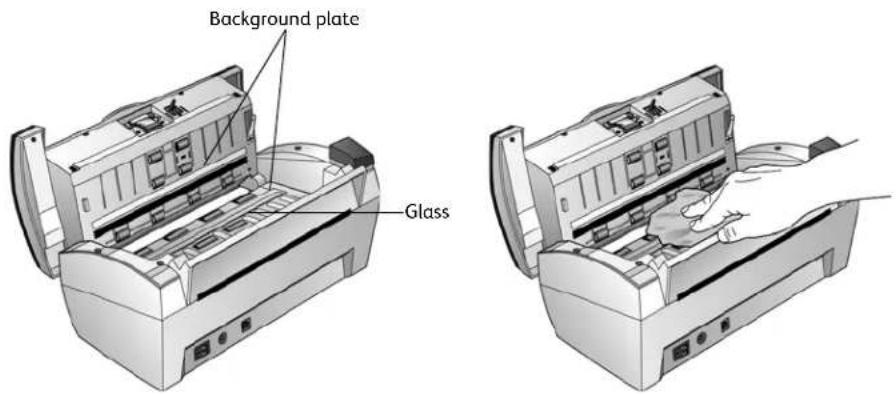 Background plate Glass