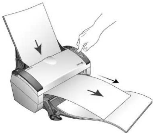 XEROX DocuMate 3460 - Scannen aus dem Vorlagenfach mit dem vorderen Vorlageneinzug in der unteren Position - 3