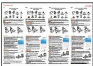 Scanned document page with multiple columns of text and small icons, likely a form or checklist section.