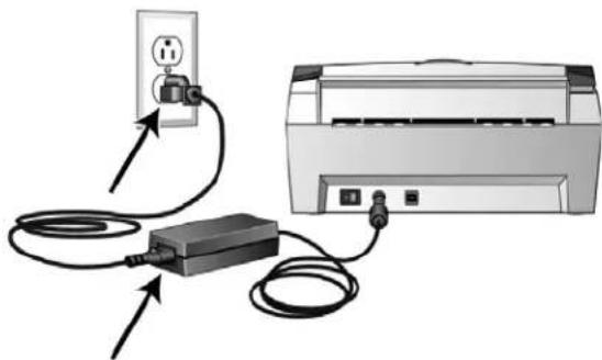 XEROX DocuMate 3460 - Connect the Scanner Power Cord - 2
