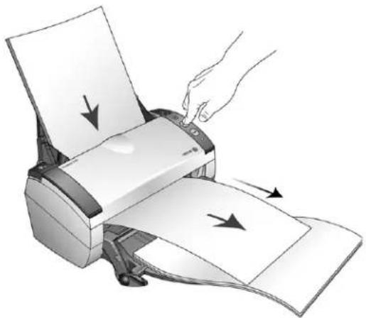 XEROX DocuMate 3460 - Scan from the Input Tray with the Front Feed Tray Down - 3