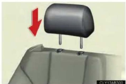 LEXUS IS F (2010) - ■Installing the head restraints (rear seats) - 1