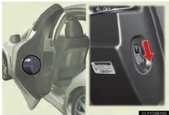 LEXUS IS F (2010) - Rear door child-protector lock - 1