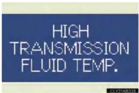 HIGH TRANSMISSION FLUID TEMP.