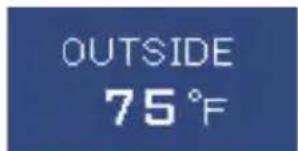 OUTSIDE 75°F