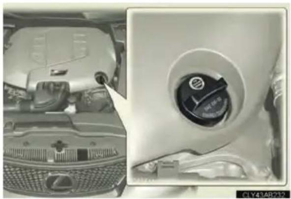 LEXUS IS F (2010) - ■ Adding engine oil - 1