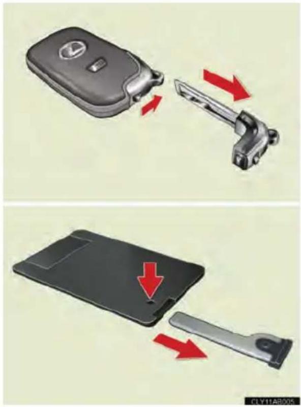 LEXUS IS F (2010) - Using the mechanical key - 1