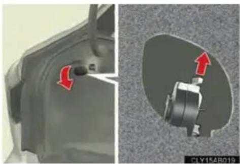 LEXUS IS F (2010) - ■When the fuel filler door opener is inoperable - 1