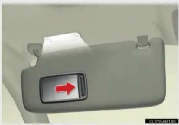 LEXUS IS F (2010) - Vanity mirrors - 1