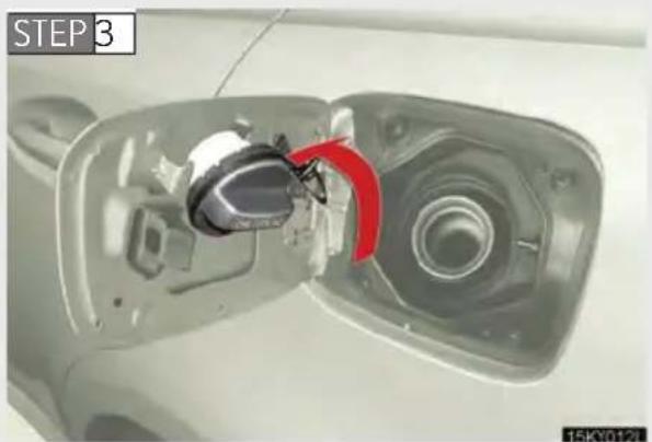 LEXUS IS F (2010) - ■ Opening the fuel tank cap - 3