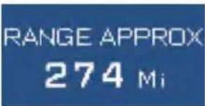RANGE APPROX 274 Mi