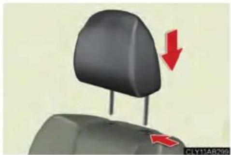LEXUS IS F (2010) - ■Installing the head restraints (front seats) - 1