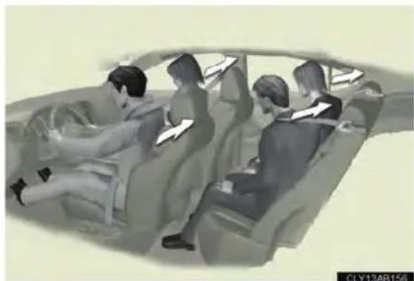 LEXUS IS F (2010) - Seat belt pretensioners - 1