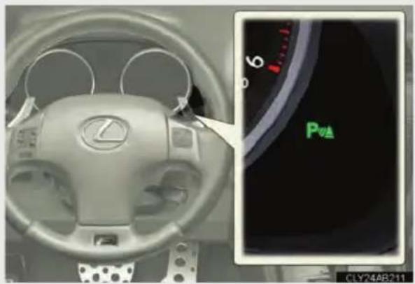 LEXUS IS F (2010) - ■ Switching the intuitive parking assist on (  P. 319) - 1