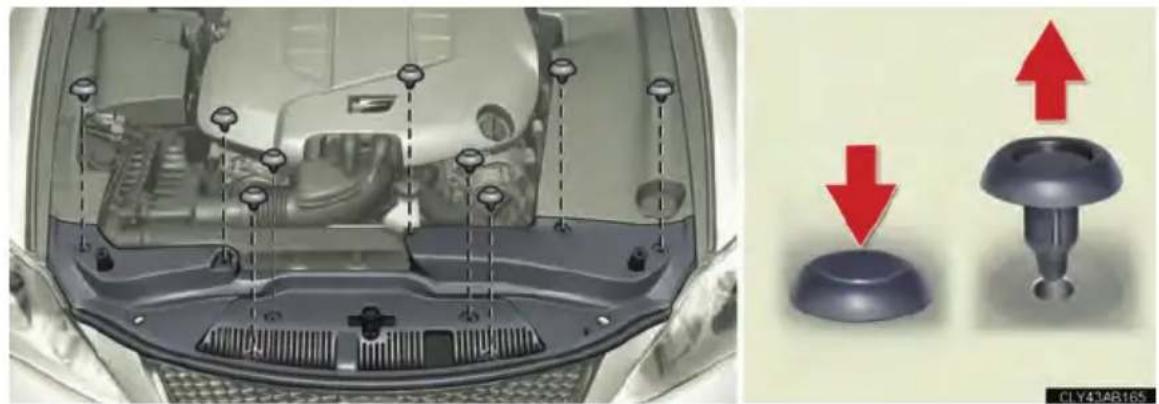 LEXUS IS F (2010) - Engine compartment cover - 1