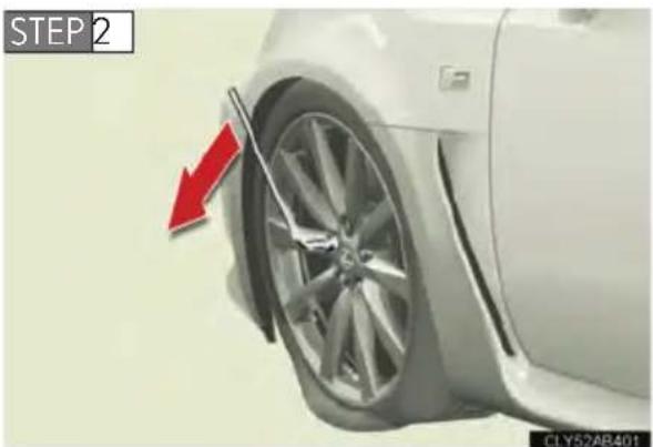 LEXUS IS F (2010) - Replacing a flat tire - 2