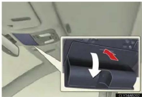 LEXUS IS F (2010) - Overhead console - 1