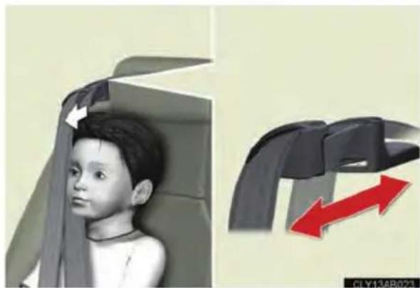 LEXUS IS F (2010) - Seat belt comfort guide (rear seats) - 1