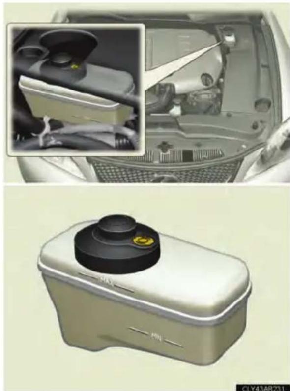 LEXUS IS F (2010) - - Checking fluid level - 1