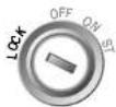 SAAB 9-5 (2009) - Ignition switch - 1