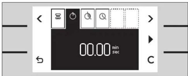 < 00.00 min sec C