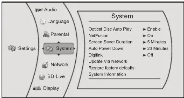 GRUNDIG GBP 6000 2D - Setting NetFusion function - 1