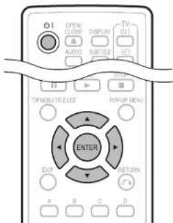 OPEN CLOSE DISPLAY TV (0) AUDIO SUBTLE SET TIME TOP/NEUTILE/UST POS/UP MENU ENTER RETURN A B C D