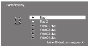 Hoofddirectory Map 1 Map 2 Video01.dlx Video02.dlx Video03.dlx Video04.dlx 1/Alle 40-bestl. en -mappen