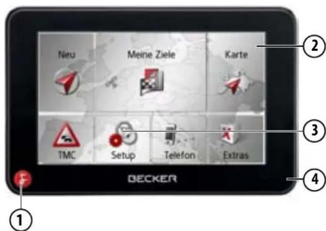 Neu Meine Ziele Karte TMC Setup Telefon Extras 1 2 3 4 BECKER