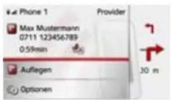 Phone 1 Provider Max Mustermann 0711 123456789 0:59min Auflagen Optionen 30 m