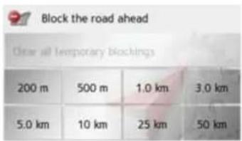 Block the road ahead Dear all temporary blockings 200 m 500 m 1.0 km 3.0 km 5.0 km 10 km 25 km 50 km
