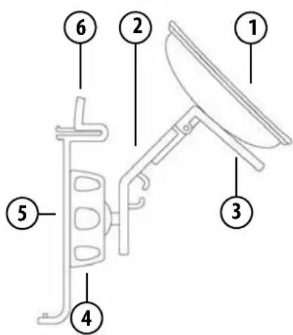Labeled diagram of a mechanical device with numbered parts for identification