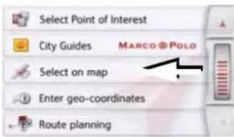 Select Point of Interest City Guides MANCO POLO Select on map Enter geo-coordinates Route planning