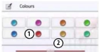 Colours ① ②
