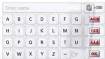 Enter name A B C D E F G H I J K L M N O P Q R S T U V W X Y Z — >300 A5B 123 AAA OK