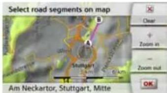 Select road segments on map Clear + Zoom in - Zoom out Am Neckartor, Stuttgart, Mitte