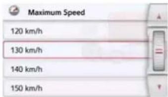 Maximum Speed 120 km/h 130 km/h 140 km/h 150 km/h