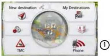 New destination My Destinations TMC Phone ①