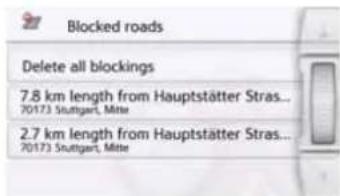 Blocked roads Delete all blockings 7.8 km length from Hauptstätter Stras... 70173 Stuttgart, Mitte 2.7 km length from Hauptstätter Stras... 70173 Stuttgart, Mitte